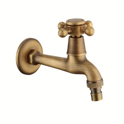 Professional Manufacturer Sanitary Wares Luxurious Gold Bronze Wall Mount Long Kitchen Sink Water Faucet