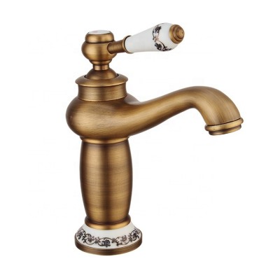 Fancy Water Tap Bathroom Mixer Chrome Brushed Nickel Gold Basin Faucet