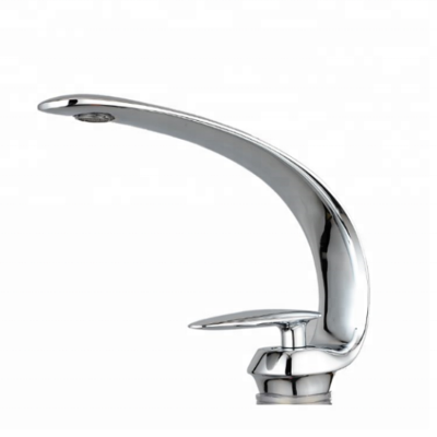 Deck Mounted Single Hole Contemporary Basin Faucets Bathroom Vessel Sink Faucets